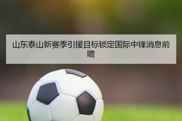 山东泰山新赛季引援目标锁定国际中锋消息前瞻